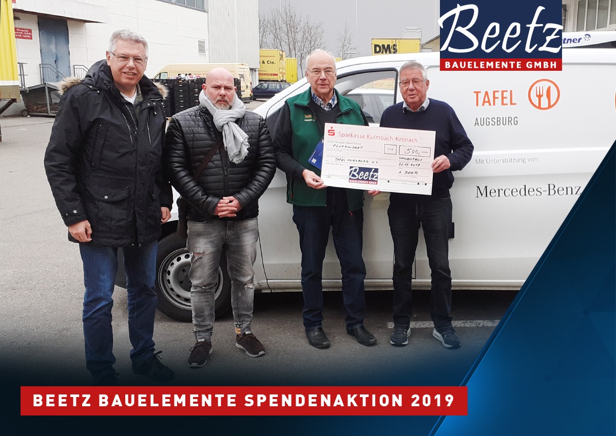 Spende für die Tafel in Augsburg